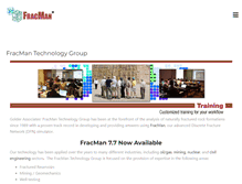Tablet Screenshot of fracman.com